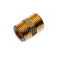 Brass Fitting G. 1/2" M×1/2" M Hex. 21mm