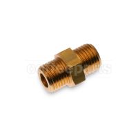 Brass Fitting G. 1/4M - 1/4M - Hex. 16mm