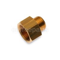 Brass Fitting G. 1/2" M × 3/4" F – Hex. 30mm