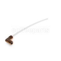 L-Shaped Teflon Injector Pipe Ø 6mm 1/4" M×1/4" M 170mm