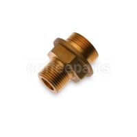 Water/Steam Tap Back Fitting G. 3/8"M × 1/2"M Hex. 25mm