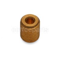 Brass Group Head Reduction G. 1/4 — Ø 4mm bore, 16mm height