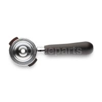 Curved Portafilter with M12 Handle Connection and 3/8" Spout Thread