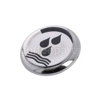 Water Valve Knob Chromed and Serigraphed Cap