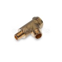 Water/Steam Valve Body 1/4"M–3/8"M Connection