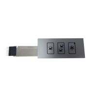 Touch Pad Membrane 3 Buttons - 1 LED - 8 Pin