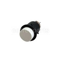 White Unipolar Push-button 250V 16A Ø 25mm