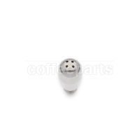 Stainless Steel Male Steam Nozzle 8.5×0.75 Thread – 4 Holes Ø 1.5mm – Ø 10×27mm