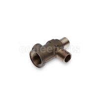 Water/Steam Valve Body TEA Treated – Connection 1/8"F–3/8"M 90°
