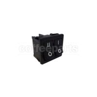 Double Unipolar Switch 0-1/0-2 250V 10A Hole 17×21mm