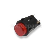 Red Bright Bipolar Switch 16A 250V Off-On Ø 25mm