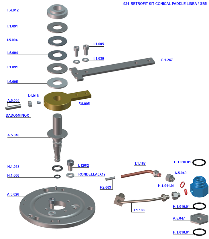 La Marzocco FB70 - Retrofit MP Paddle Kit 