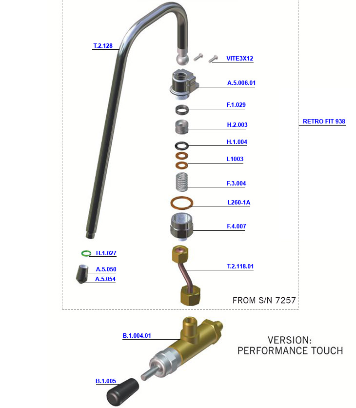 La Marzocco - GS3 Steam Performance Touch Valve Assembly